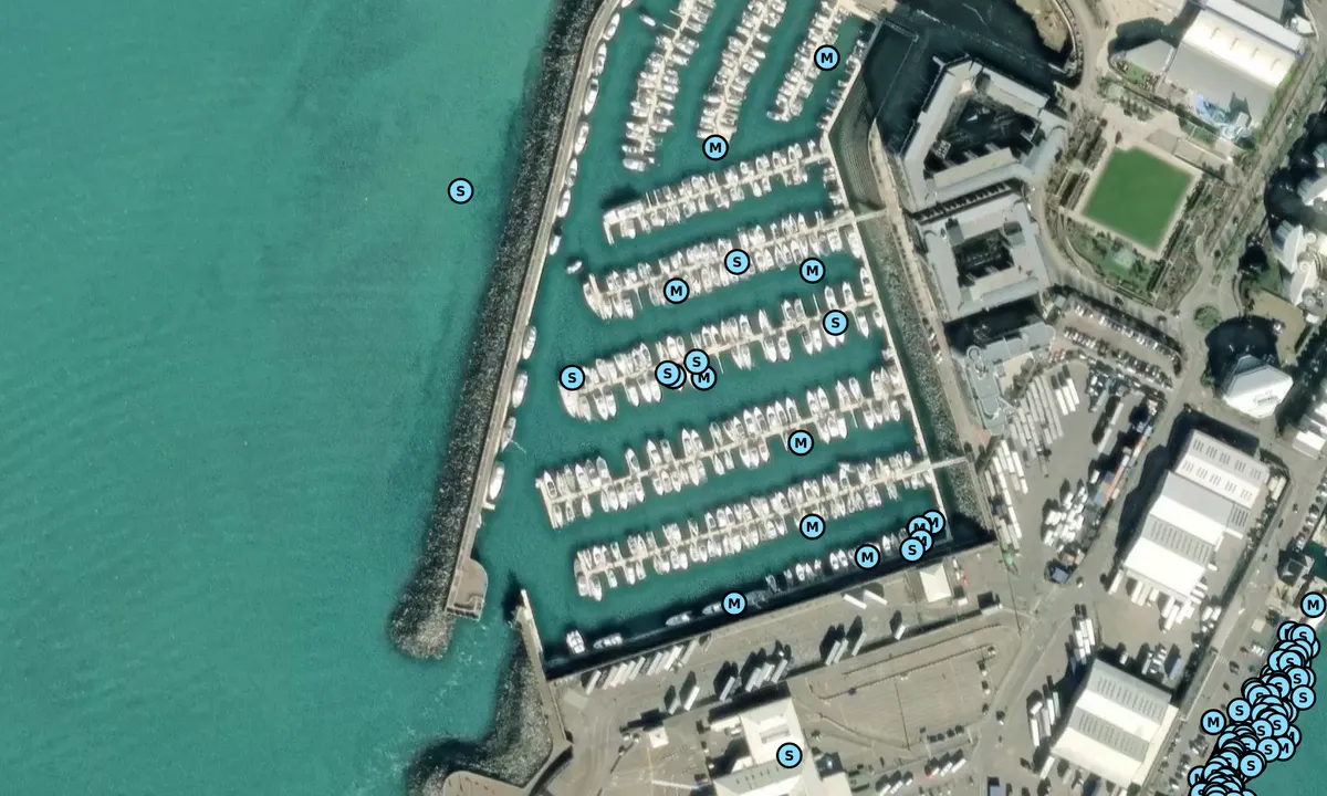 Satelite image of Elizabeth Marina 1