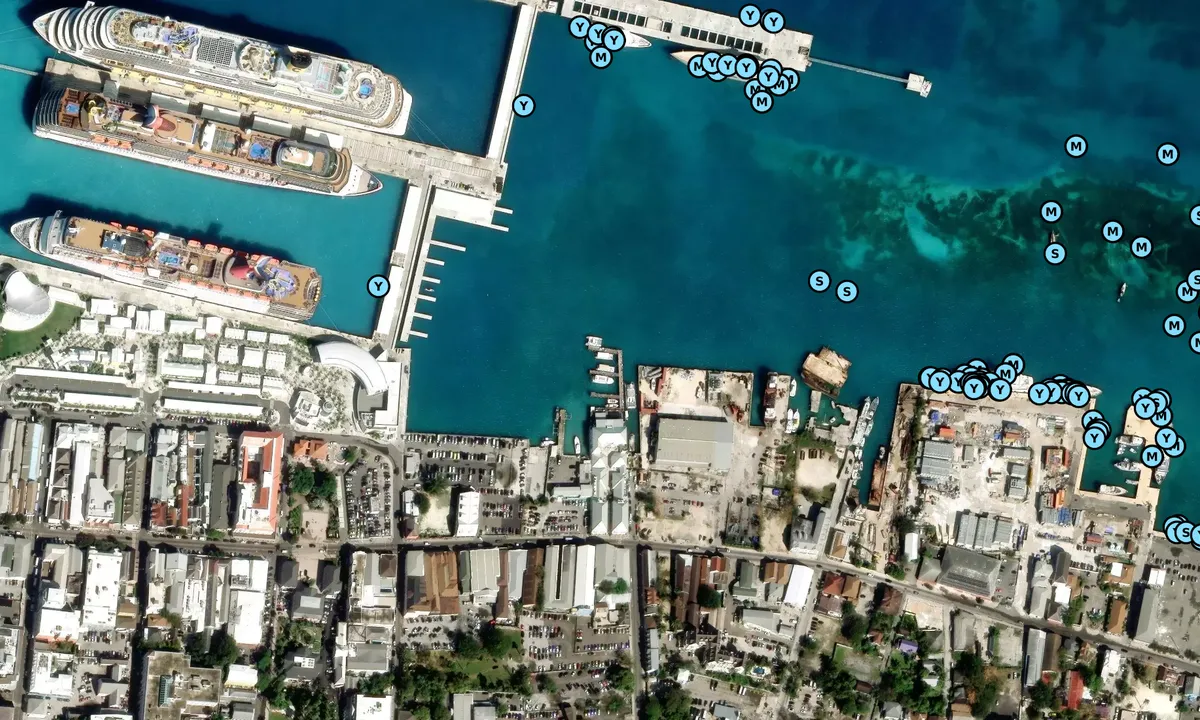 Satelite image of Elizabeth Street Marina