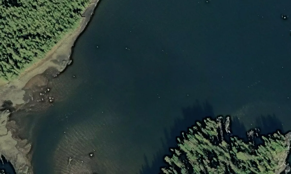 Flyfoto av Ella Creek (mooring buoy)