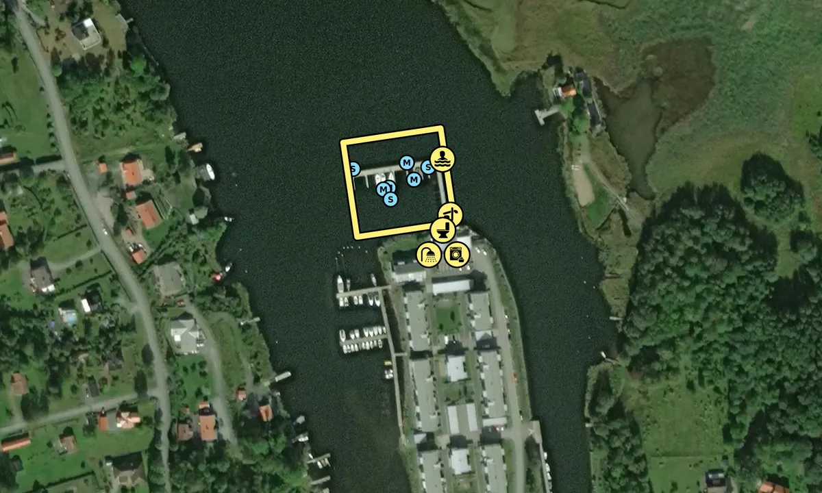 Satelite image of Elmsta /Älmsta Gästhamn