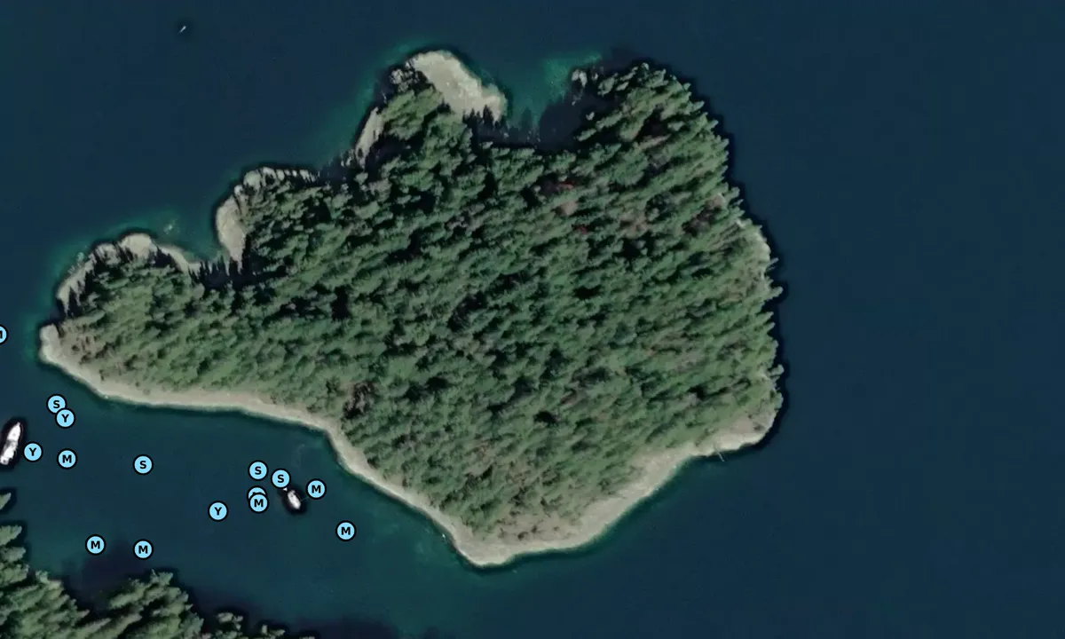 Satelite image of Elworthy Island