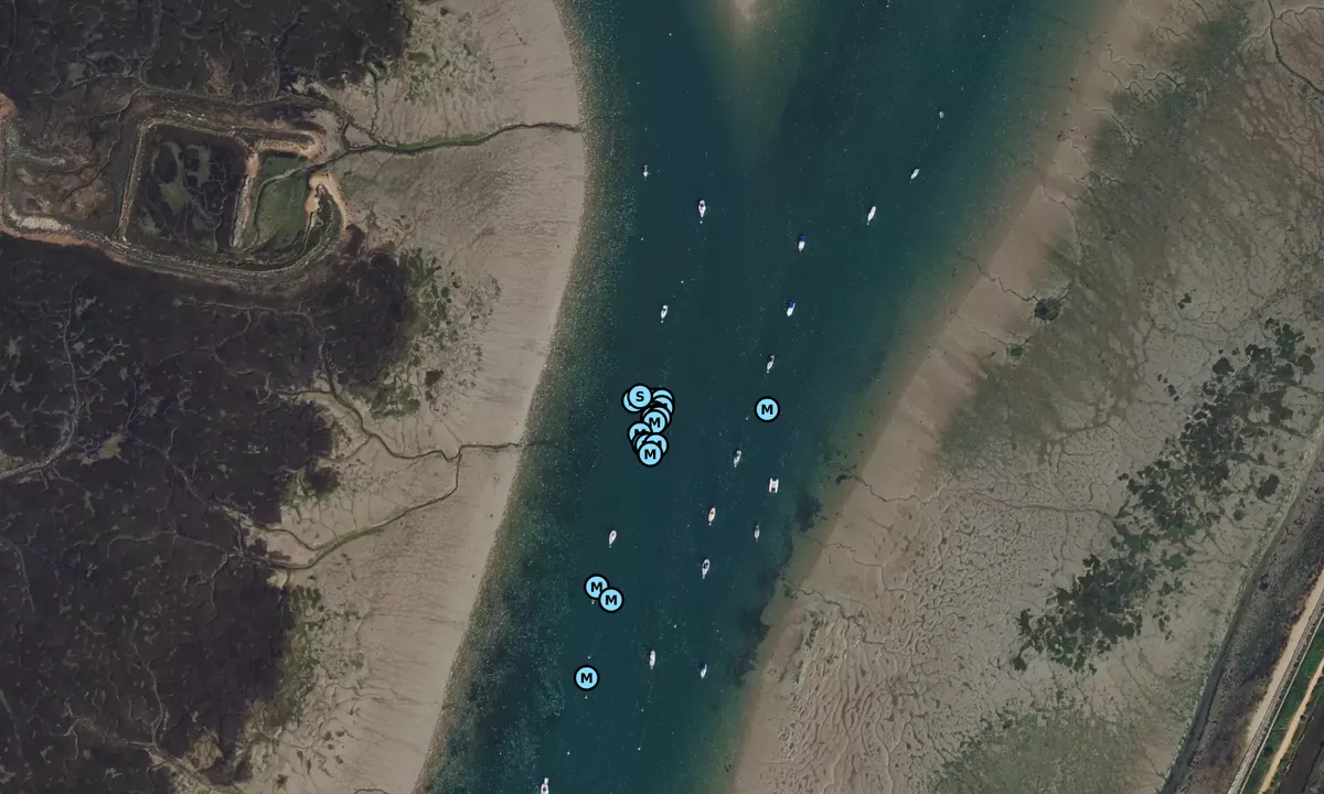 Satelite image of Emsworth Channel pontoon