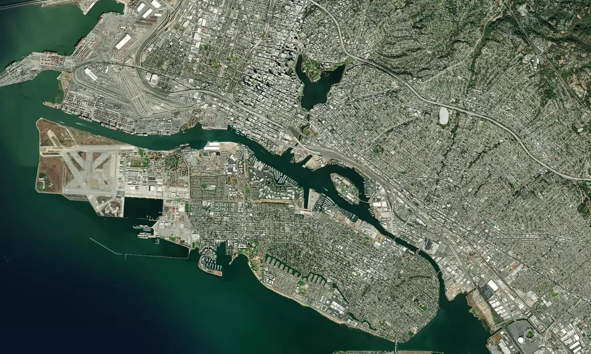 Flyfoto av Encinal Yacht Club - Alameda