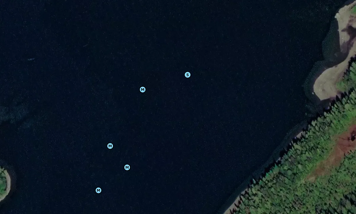 Satelite image of End of Sheep Bay