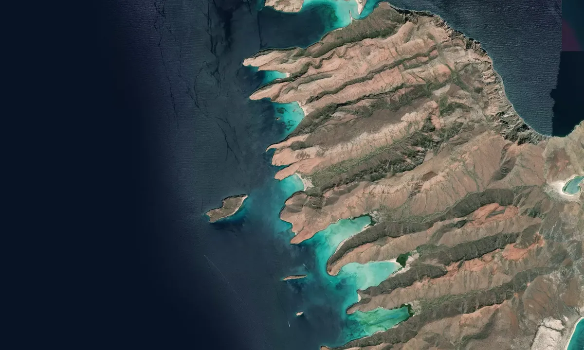 Flyfoto av Ensenada de la Ballena