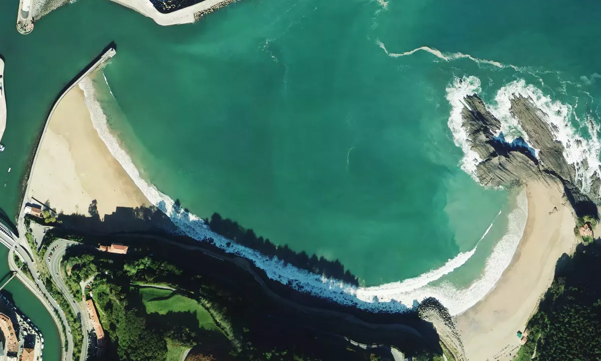 Flyfoto av Ensenada de Ondarroa
