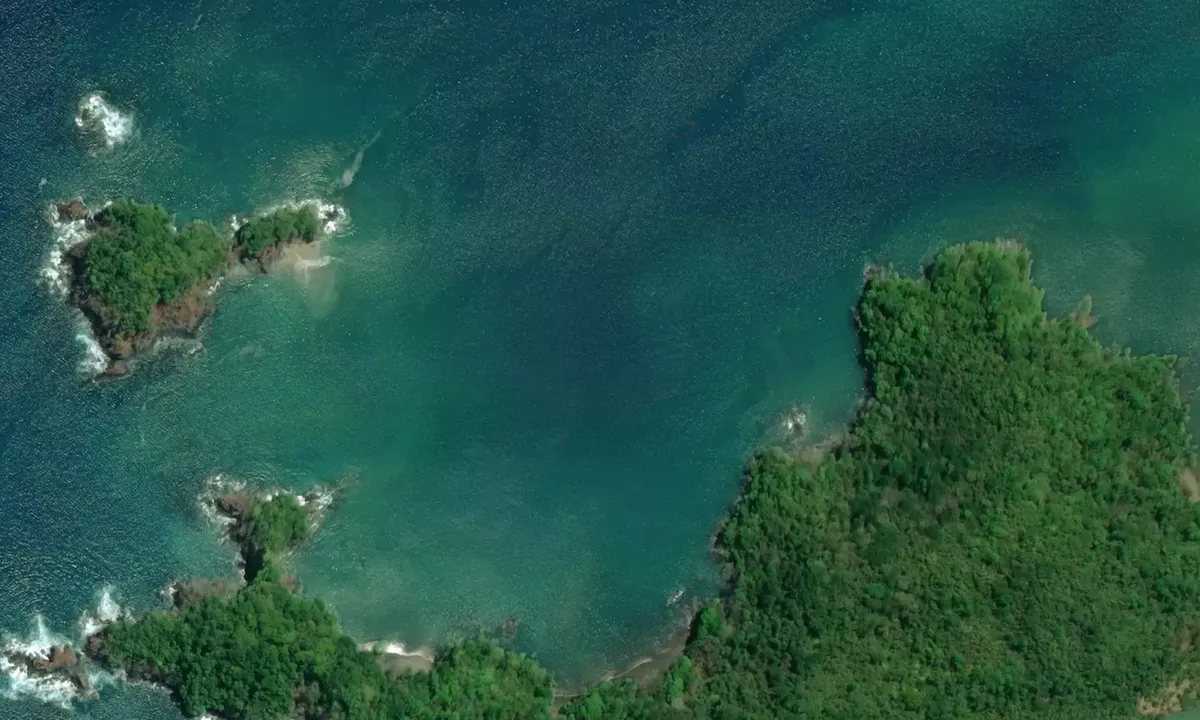 Satelite image of Ensenada Rosario