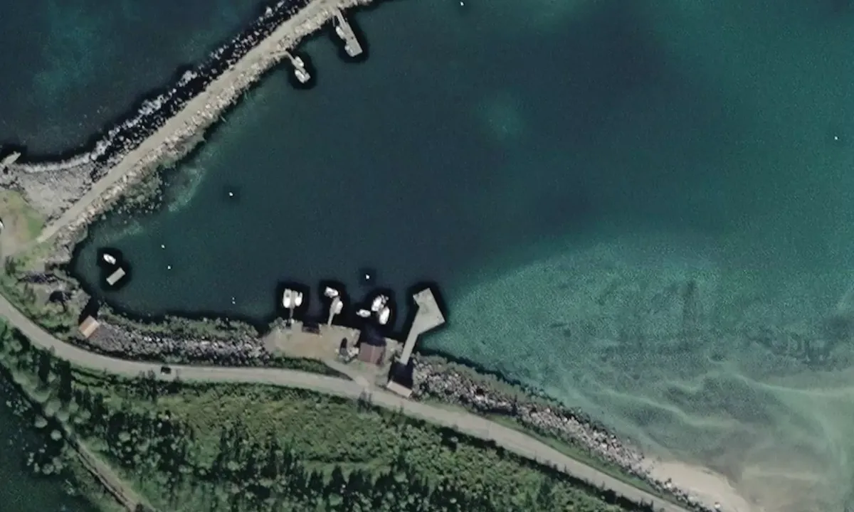 Satelite image of Ersfjord havn