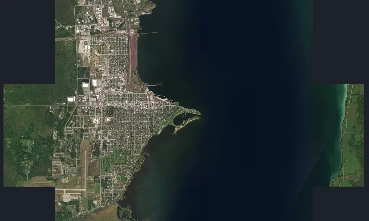 Flyfoto av Escanaba Municipal Marina
