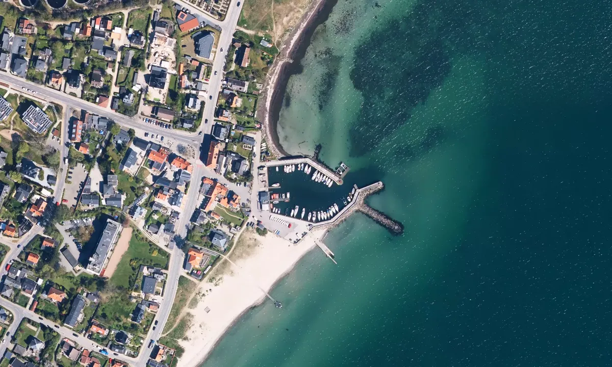 Flyfoto av Espergærde Havn