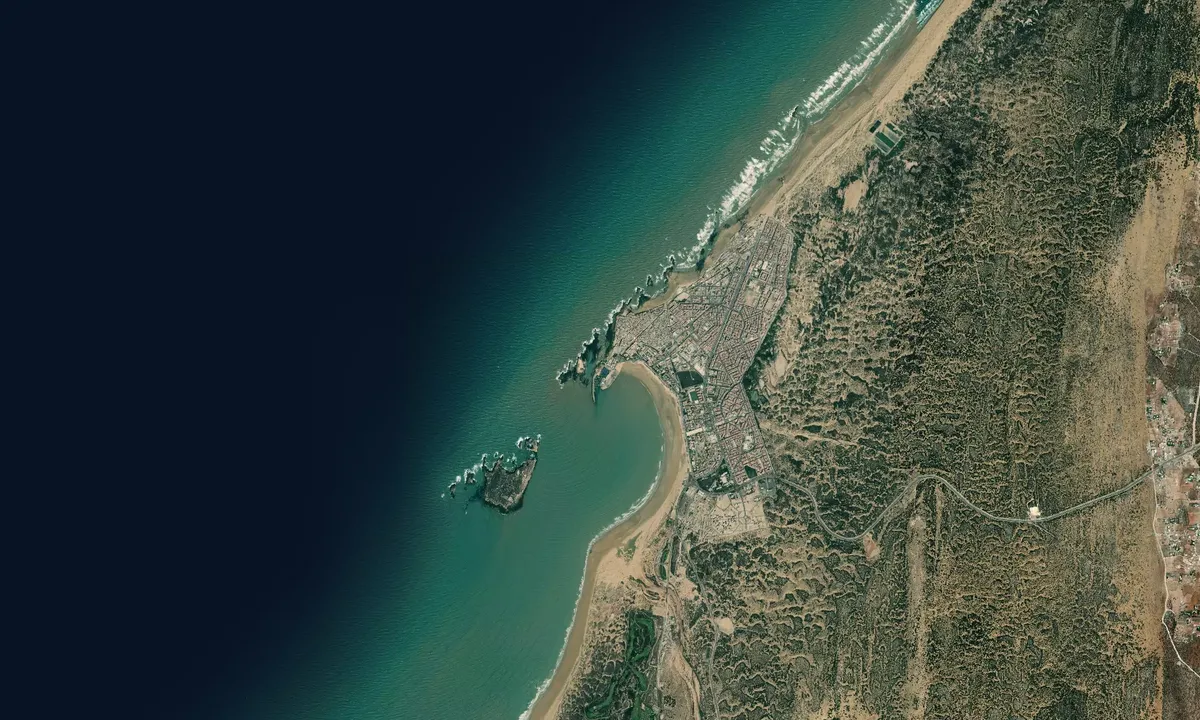 Flyfoto av Essaouira Port