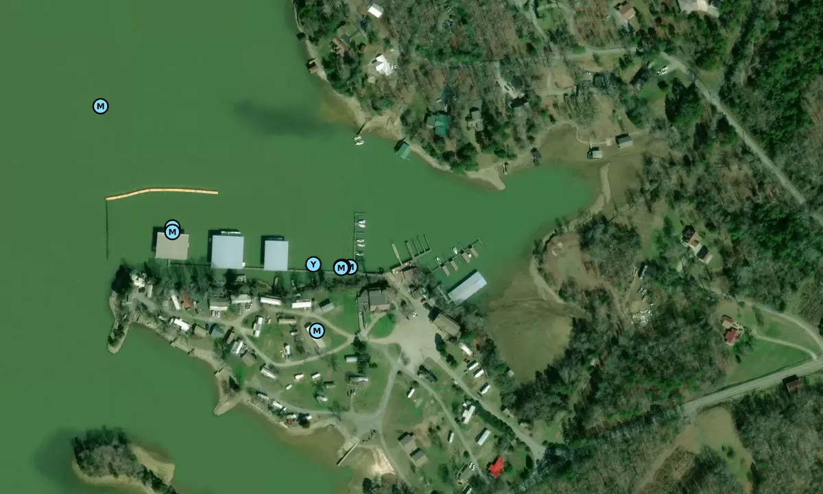 Satelite image of Euchee Marina and Resort