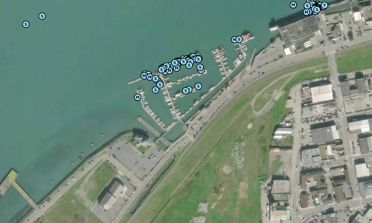 Satelite image of Eureka Public Marina