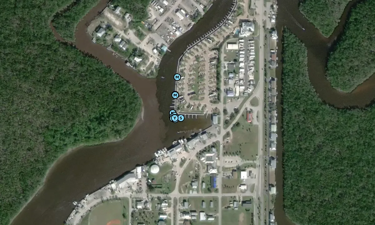 Satelite image of Everglades Isle