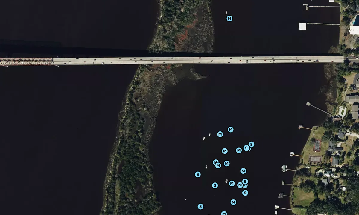 Satelite image of Exchange Island