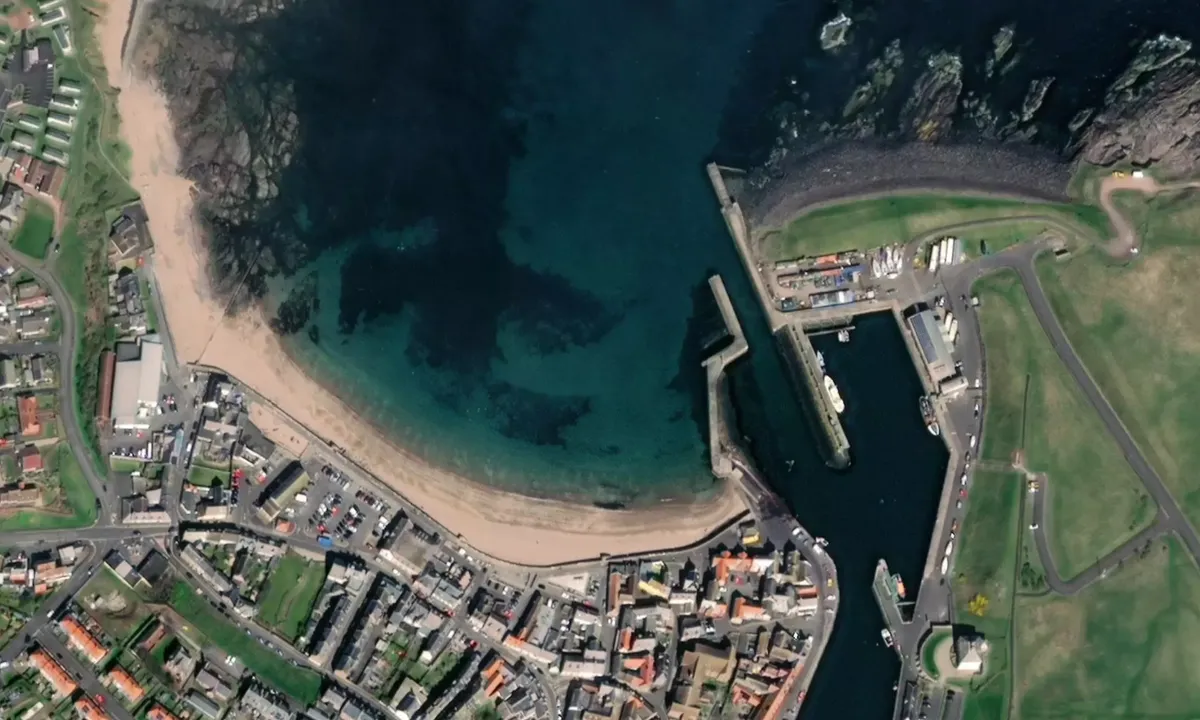 Flyfoto av Eyemouth Beach