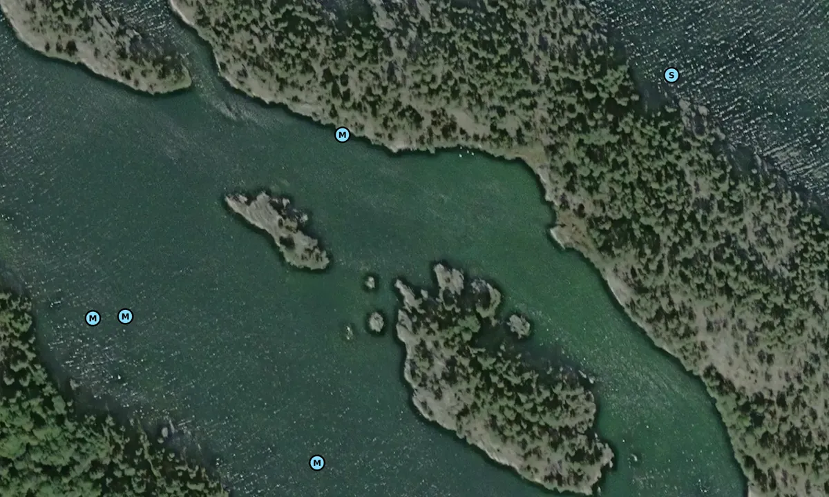 Satelite image of Fågelskär naturhamn