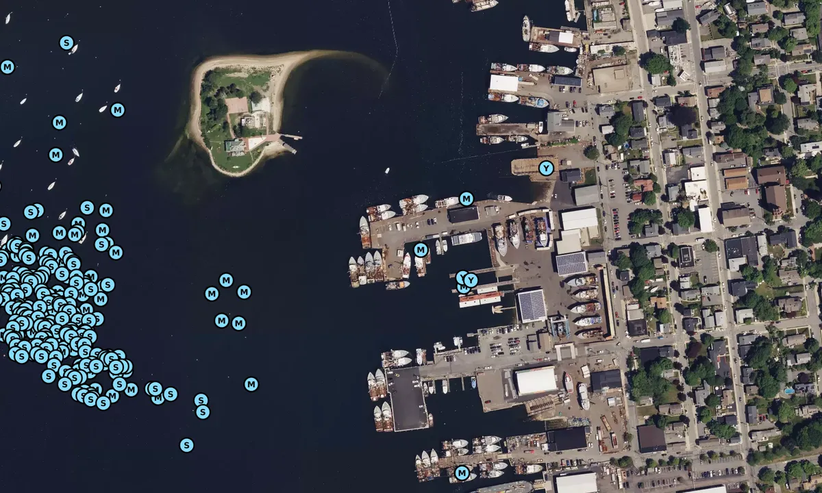 Satelite image of Fairhaven Shipyard