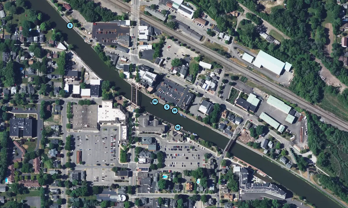 Satelite image of Fairport Canal Harbor