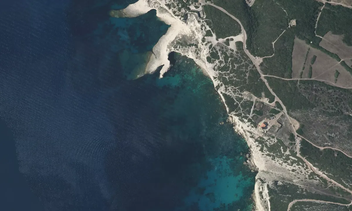 Flyfoto av Falaises de Bonifacio