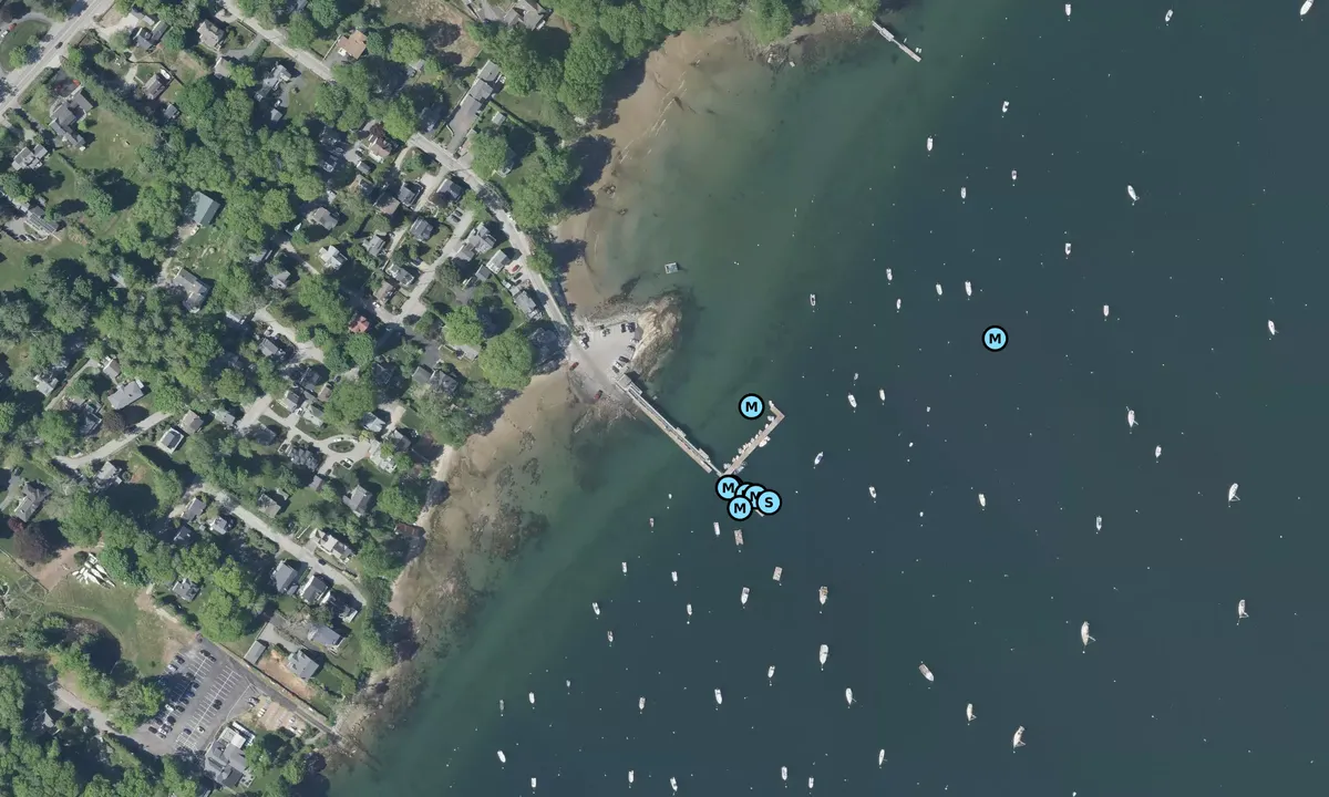 Satelite image of Falmouth Town Landing