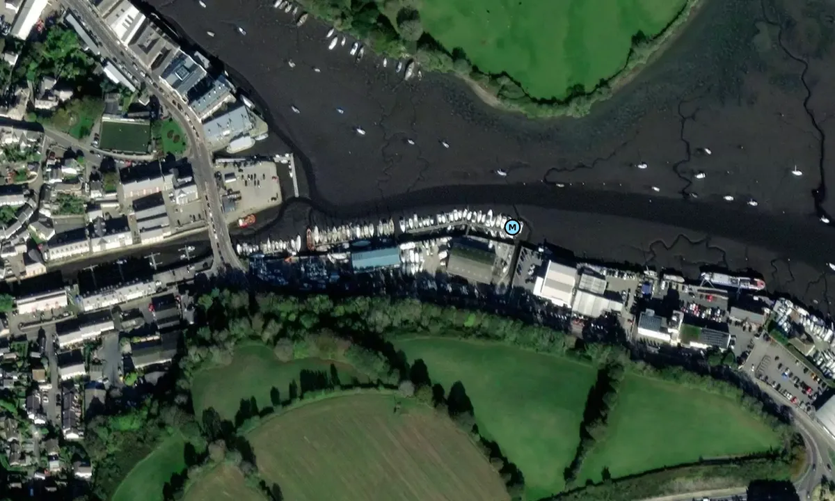 Satelite image of Falmouth Yacht Brokers