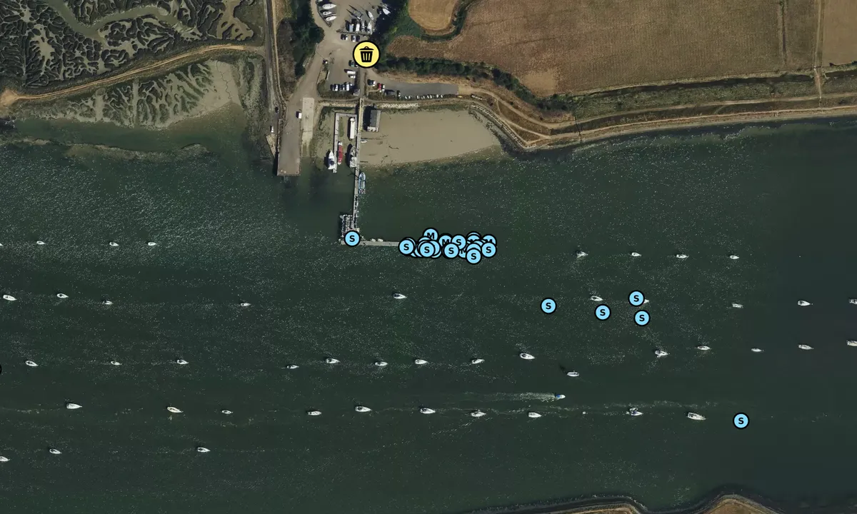 Satelite image of Fambridge Yacht Station