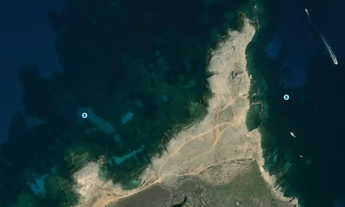 Satelite image of Faraglione Ovest