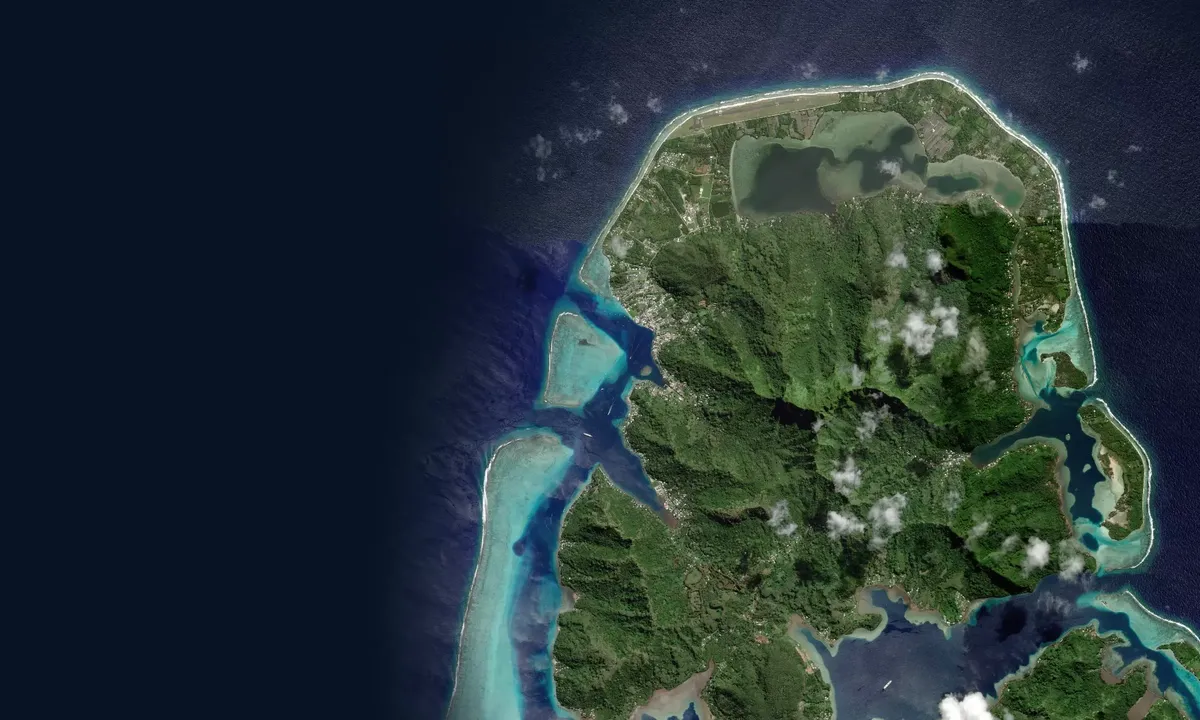 Flyfoto av Fare Reef