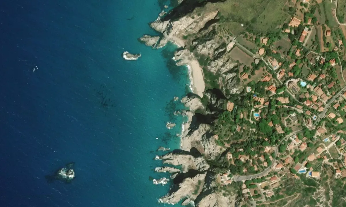 Flyfoto av Faro Capo Vaticano
