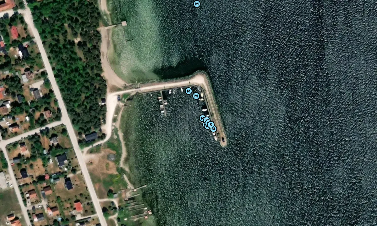 Satelite image of Fårösund - Småbåtshamnen