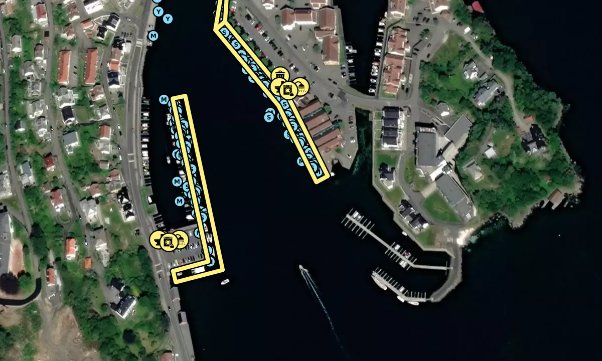 Satelite image of Farsund Gjestehavn - Gåsholmen