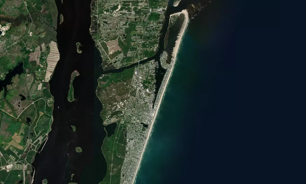 Flyfoto av Federal Point Yacht Club - Carolina Beach