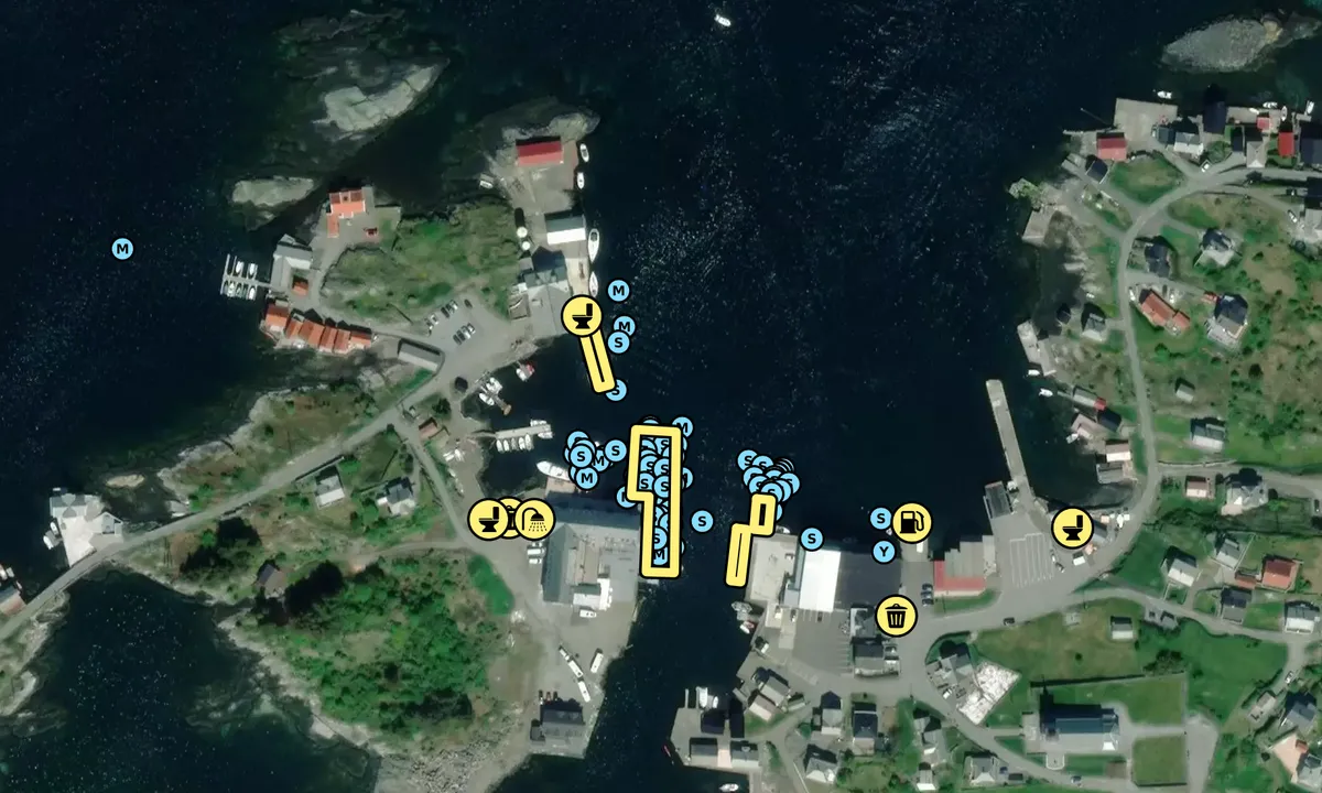 Satelite image of Fedje Havn