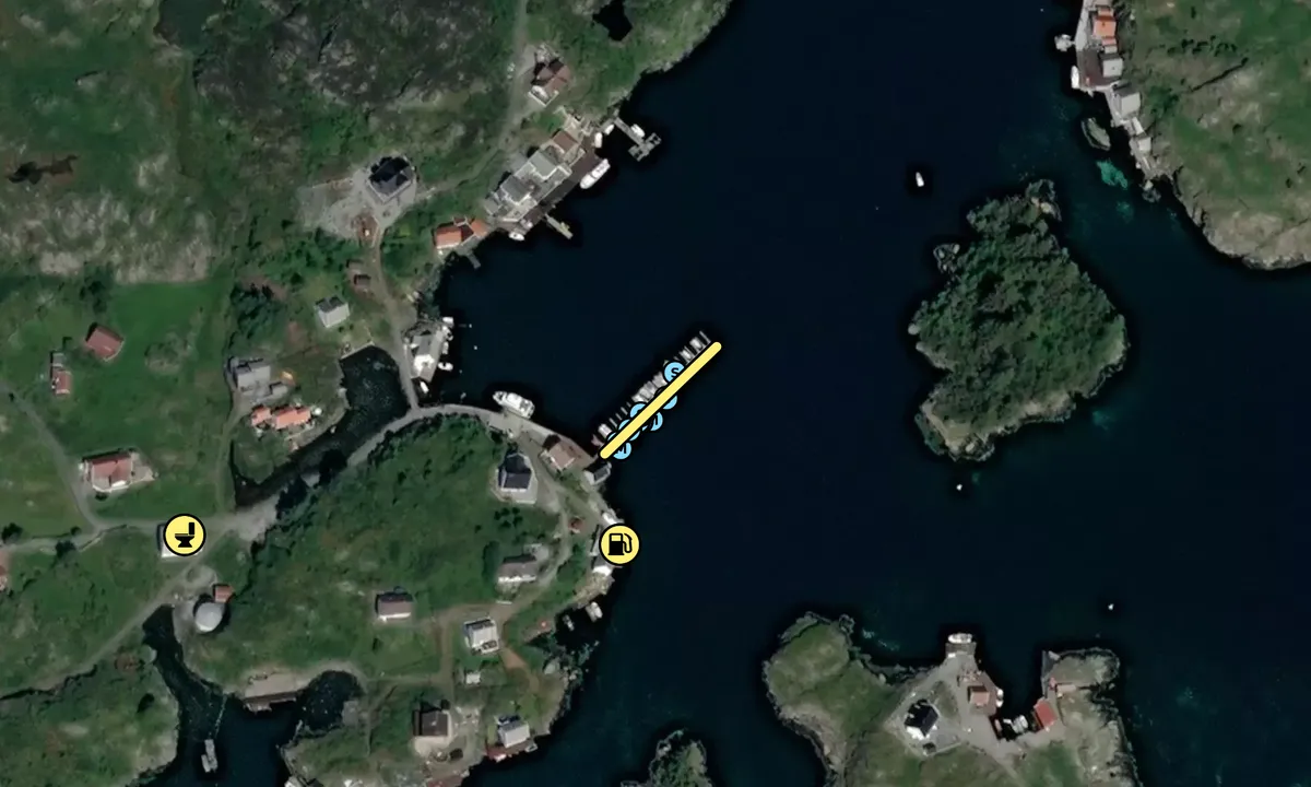 Satelite image of Feøy Gjestehavn