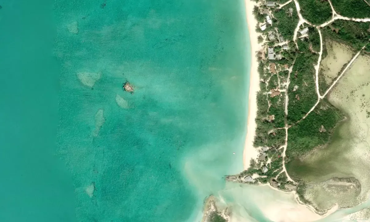 Satelite image of Fernandez Bay