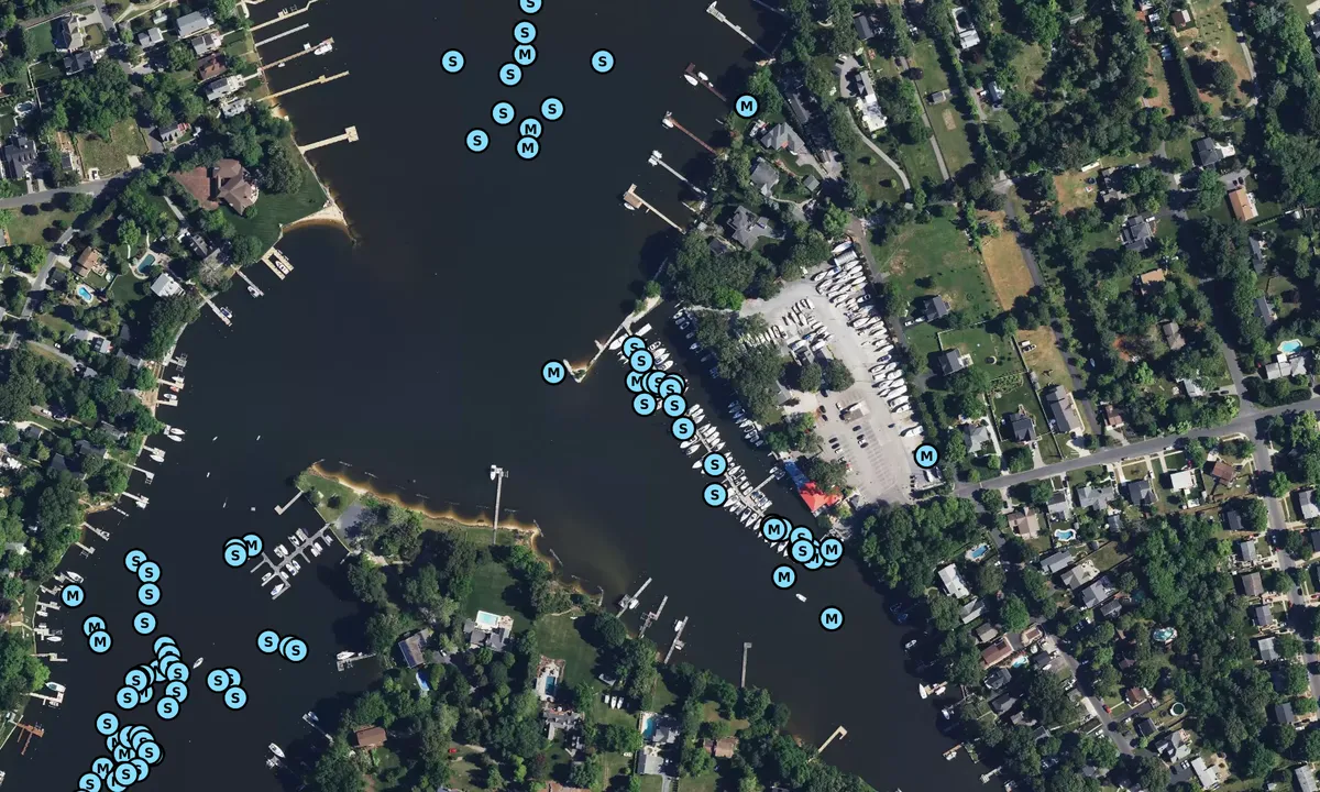 Satelite image of Ferry Point Marina and Yachtyard