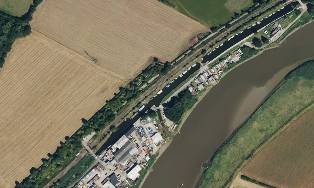 Satelite image of Fiddlers Ferry Yacht Haven