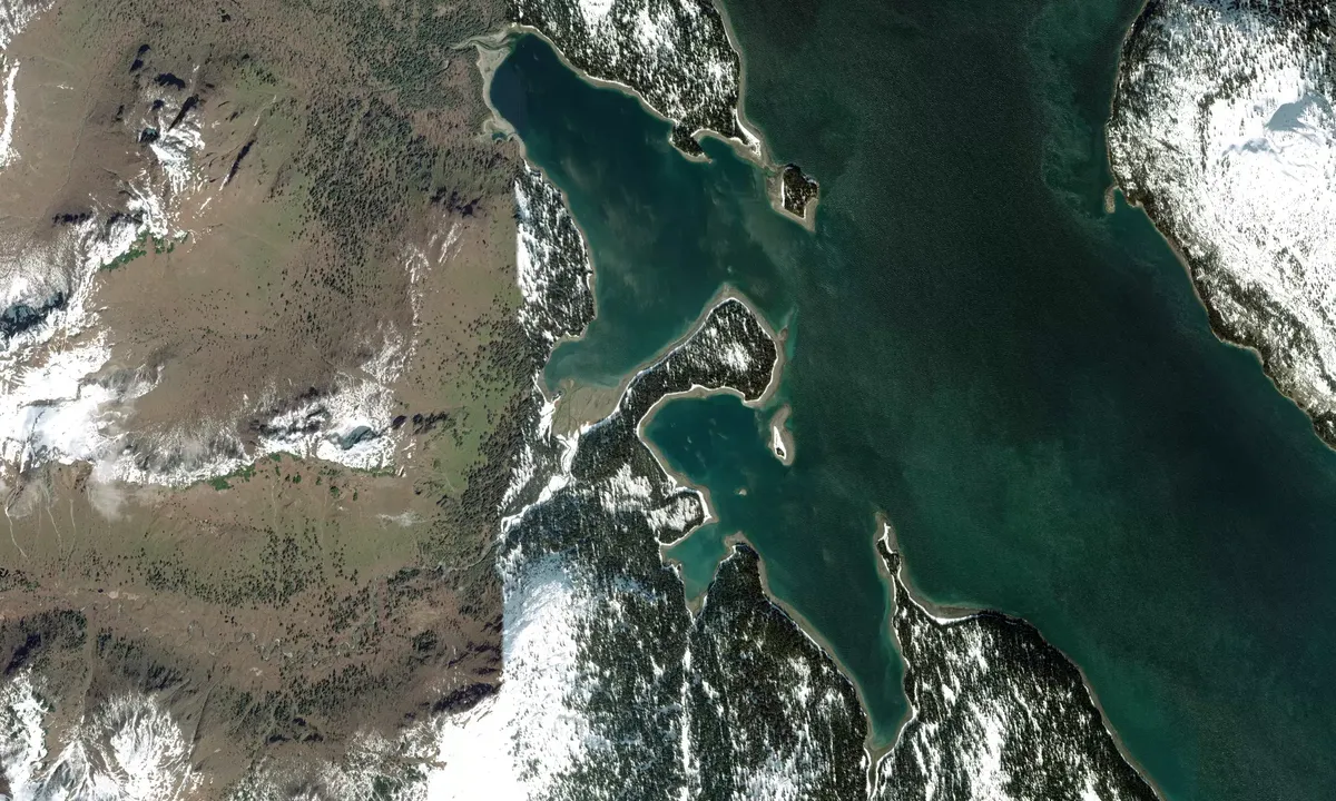 Flyfoto av Fingers Bay South Arm Northwest Bight
