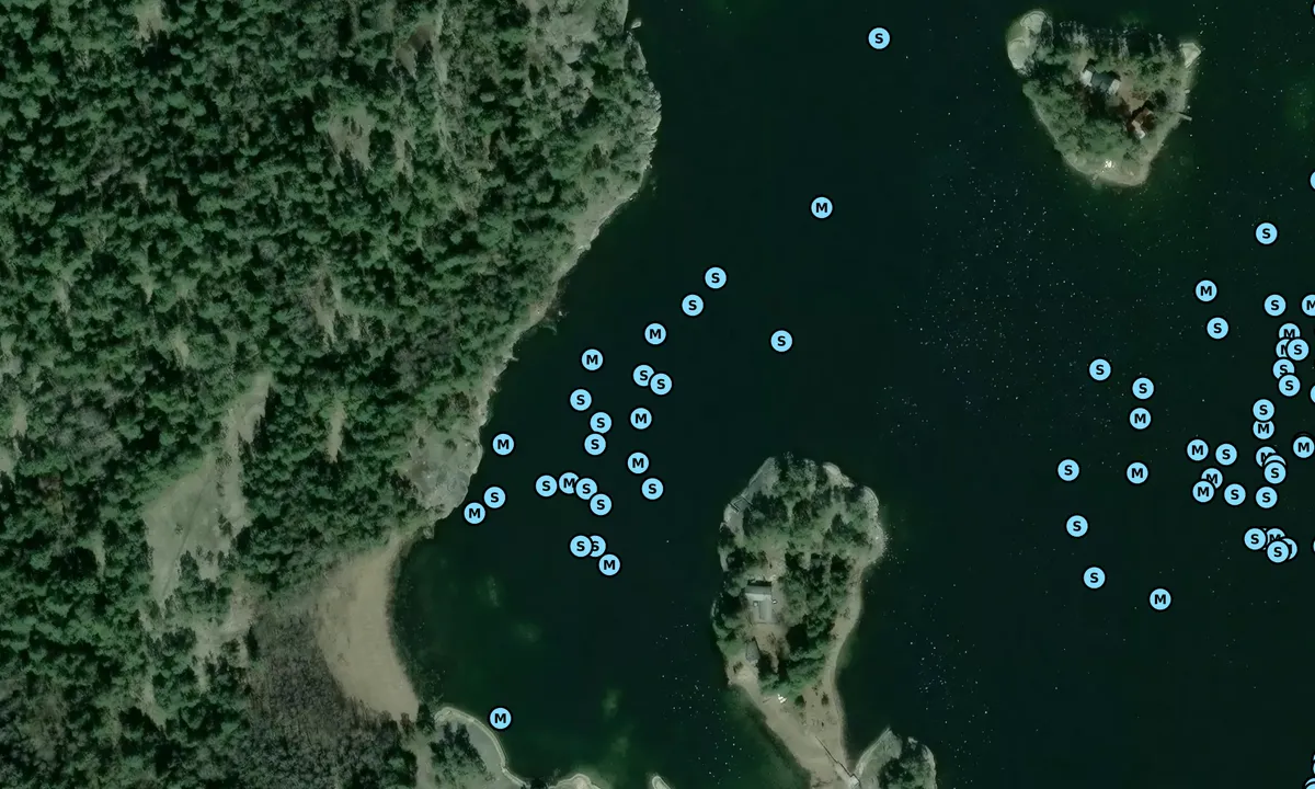 Satelite image of Finnhamn - Djupfladen