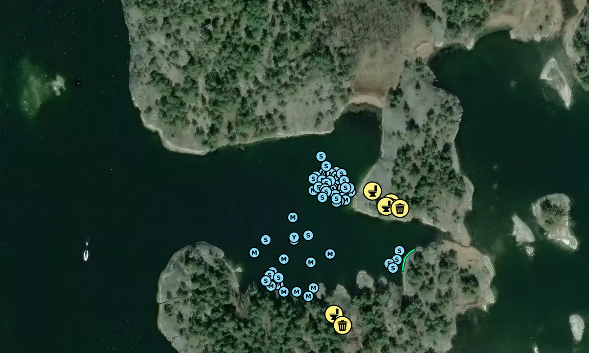Satelite image of Finnhamn - Söder Långholm Gästhamn