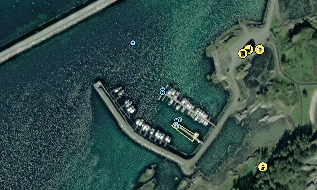 Satelite image of Finnlandsnes småbåthavn