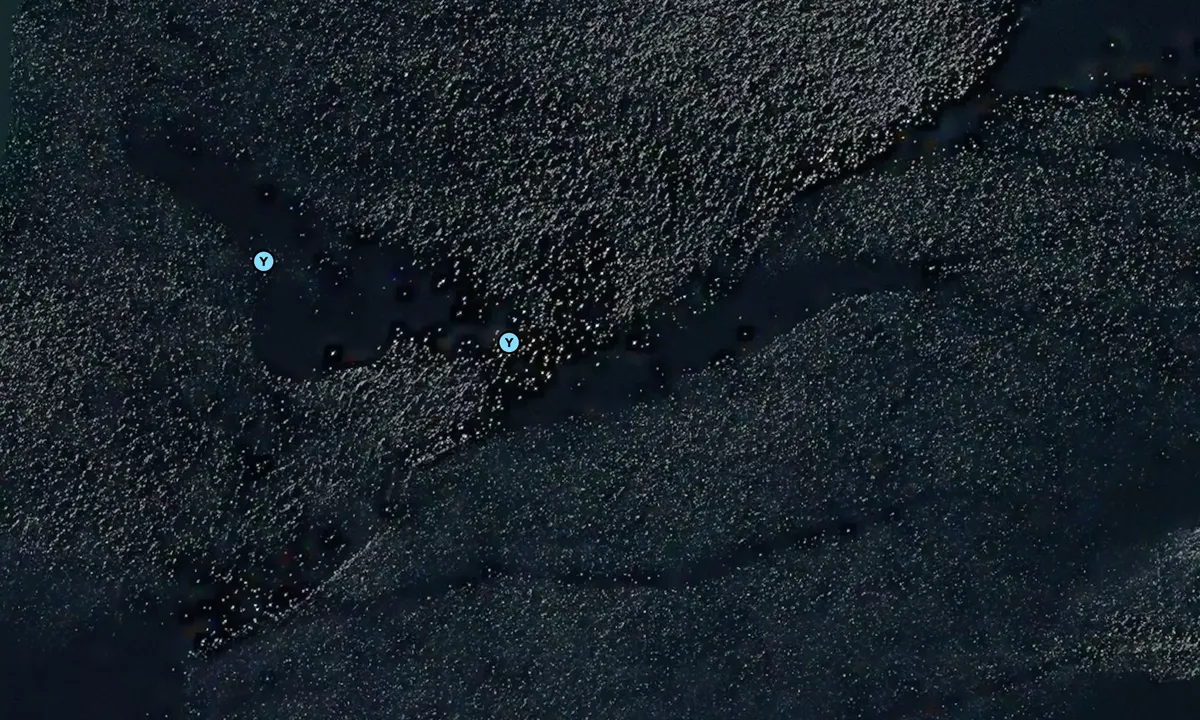 Satelite image of Fisherman Chuck