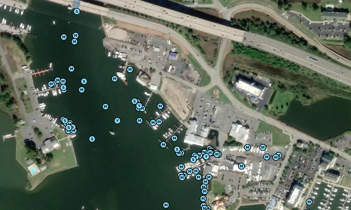 Satelite image of Fisherman's Marina