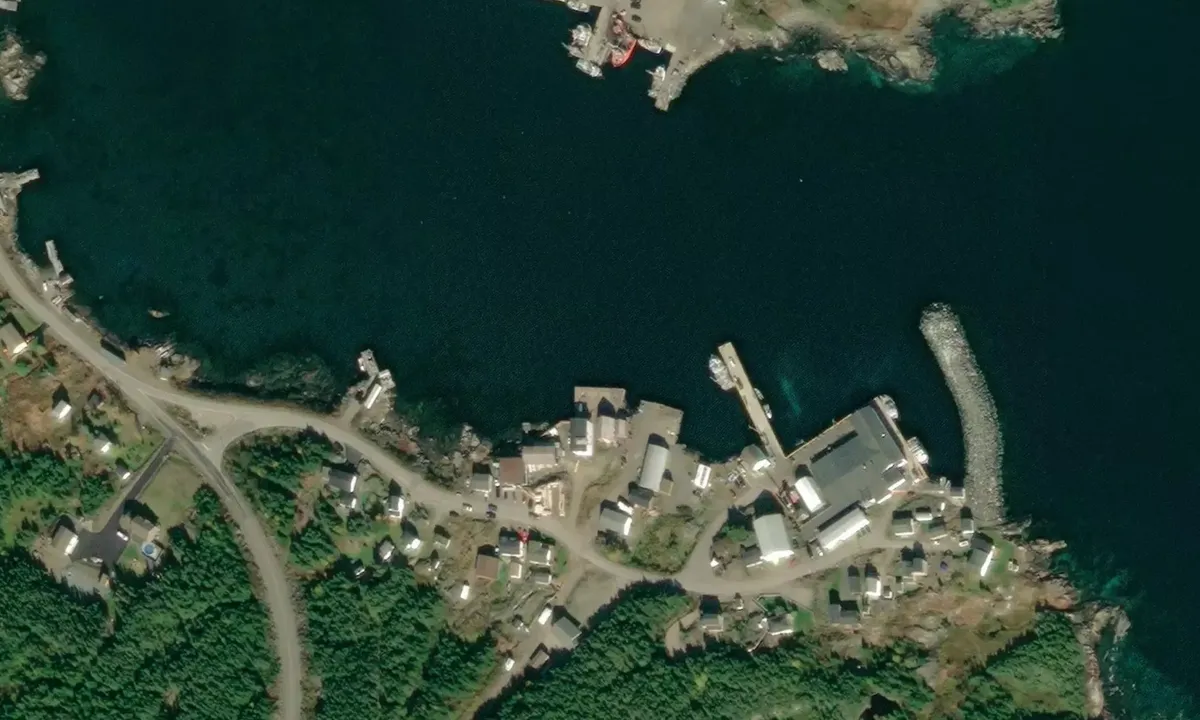 Satelite image of Fishermen's Union Wharf