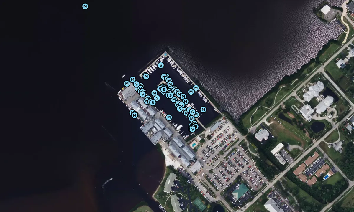 Satelite image of Fishermen's Village Marina