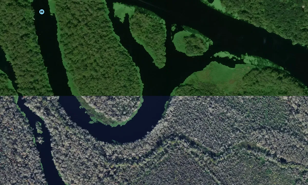 Satelite image of Fisk Oxbow