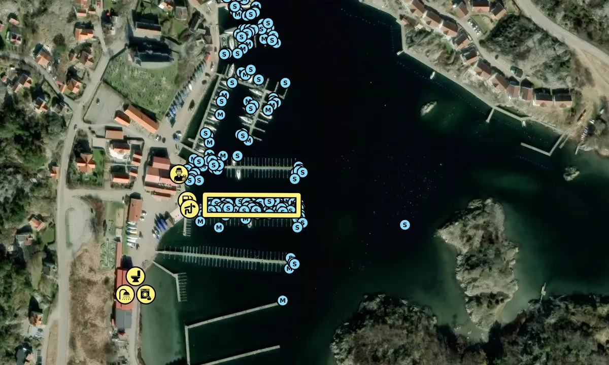 Satelite image of Fiskebäckskil - Lyckans Slip