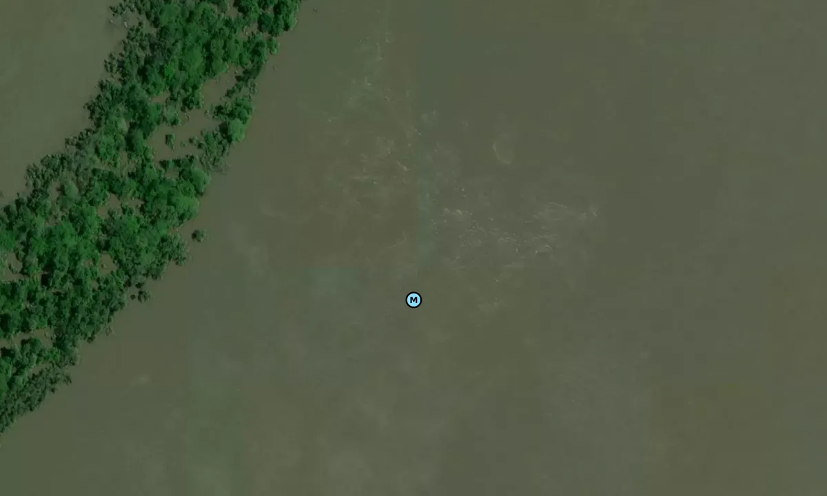 Satelite image of Fitz Island Dike