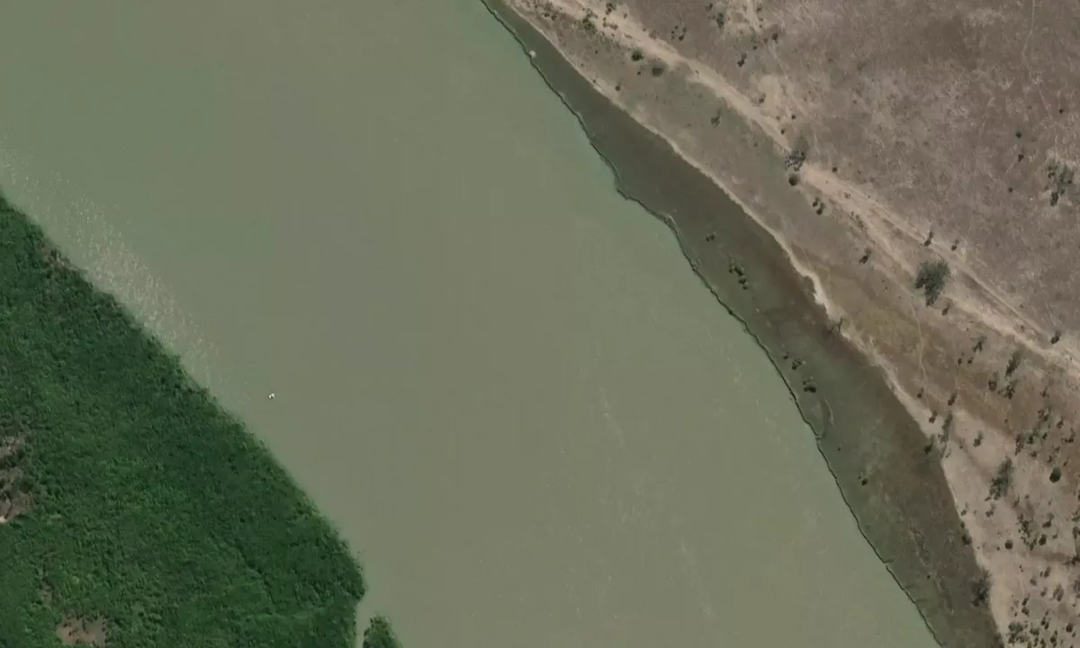 Satelite image of Fitzroy River 1/2 Way